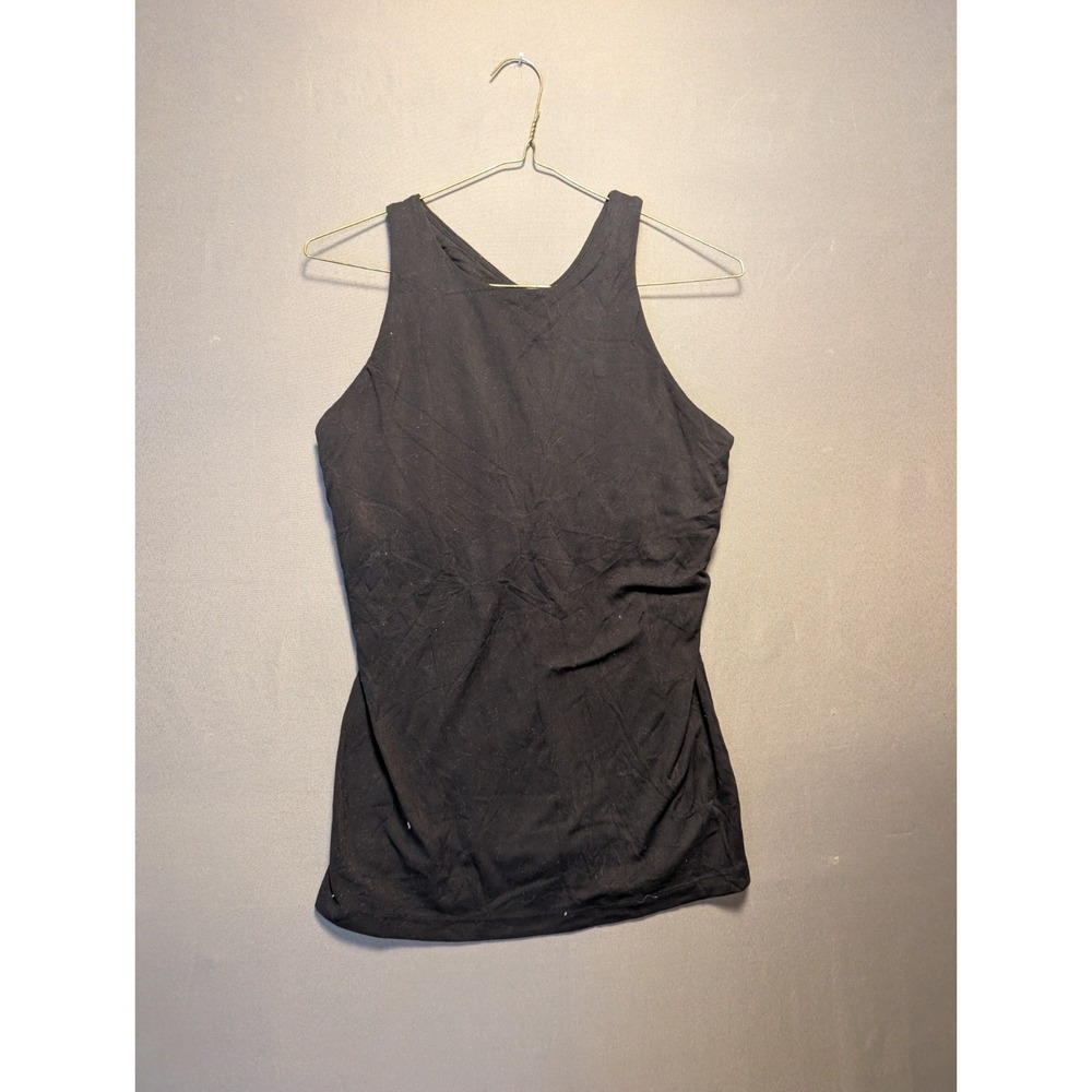 CRZ Yoga Racerback Tank Top Womens Black Sleeveless Gym Workout Pullover L
